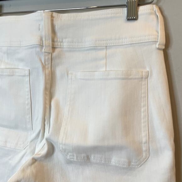 J.Crew Slim Wide Jean Stacked Buttons Denim Vacation Holiday Trip CH887 White 26 - Picture 9 of 14